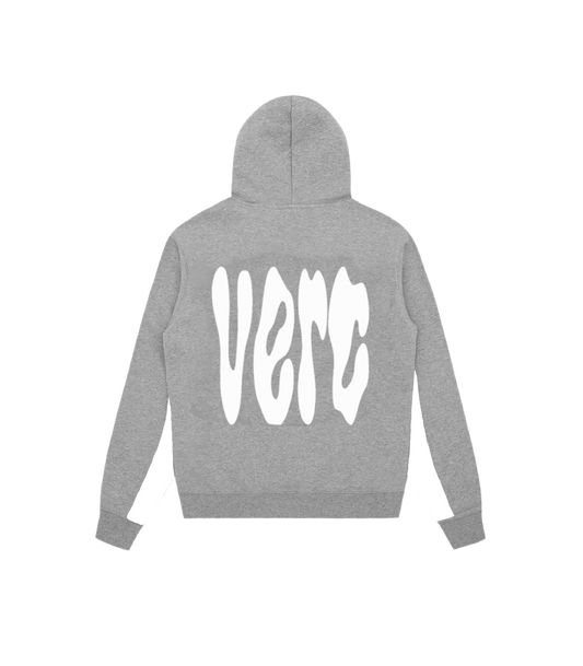 VERC SPLOSH PUFF HOODIE GREY/WHITE