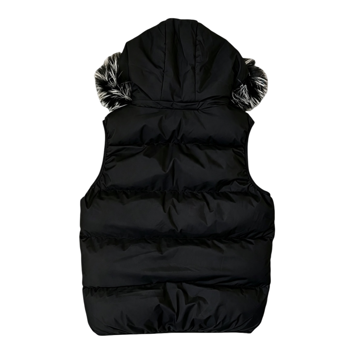 LOS VERC CINDER FAUX FUR GILET BLACK