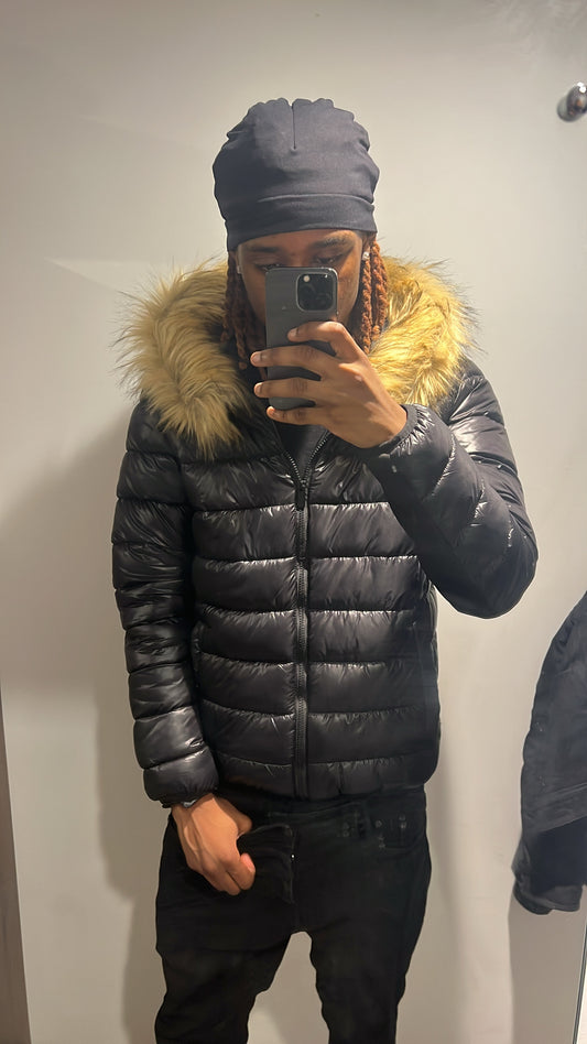 LOS VERC FAUX FUR PUFFER JACKET