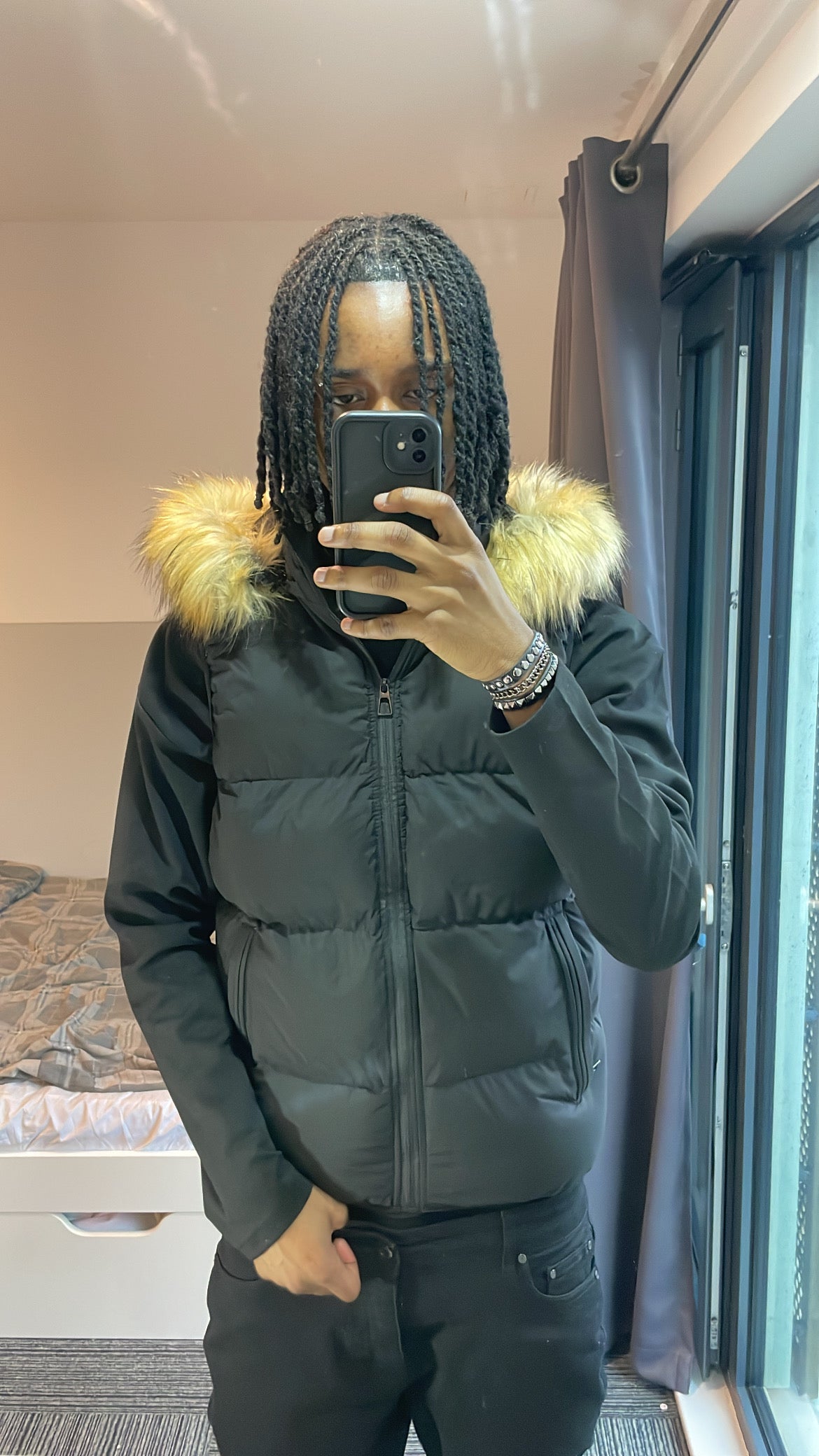 LOS VERC FAUX FUR PUFFER GILET
