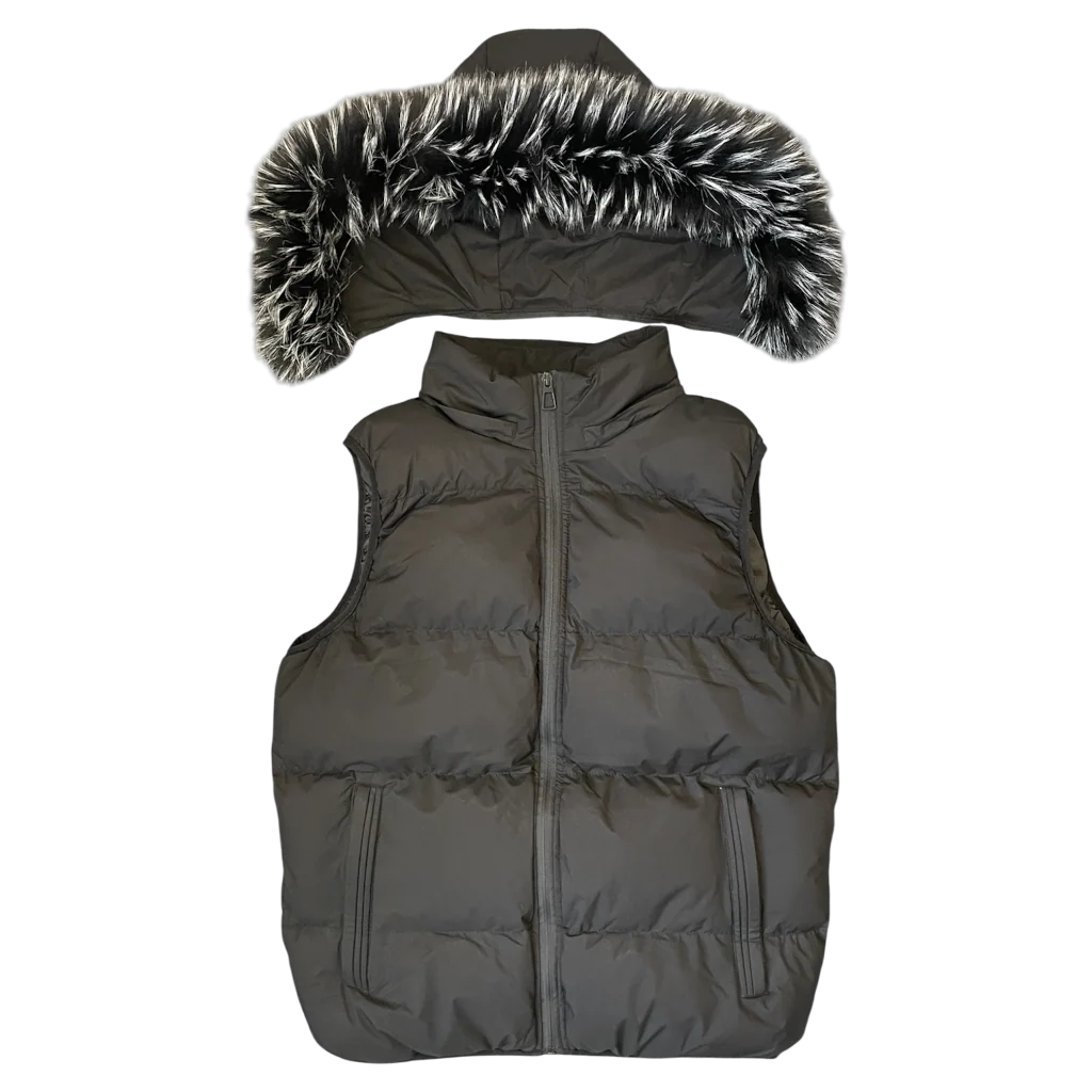 LOS VERC FAUX FUR PUFFER GILET