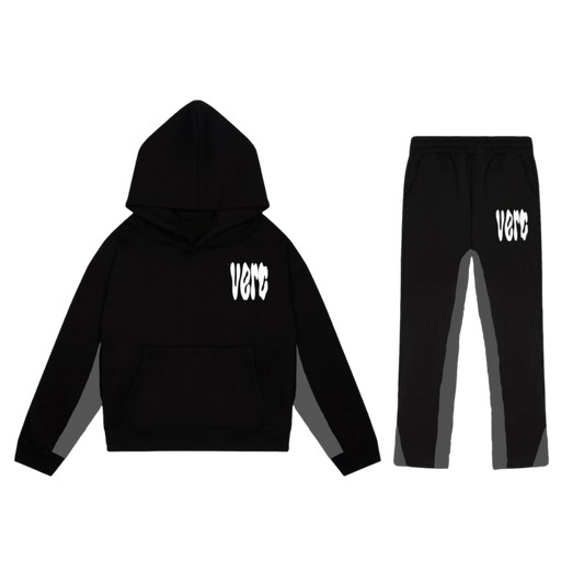 VERC SPLOSH PUFF TRACKSUIT BLACK/GREY