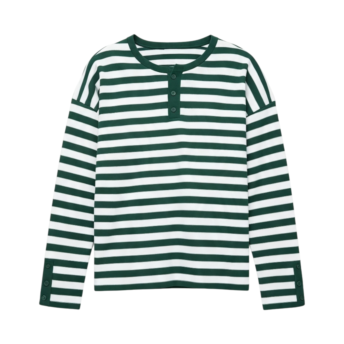 SEIJIN STRIPED LONG SLEEVE HENLEY