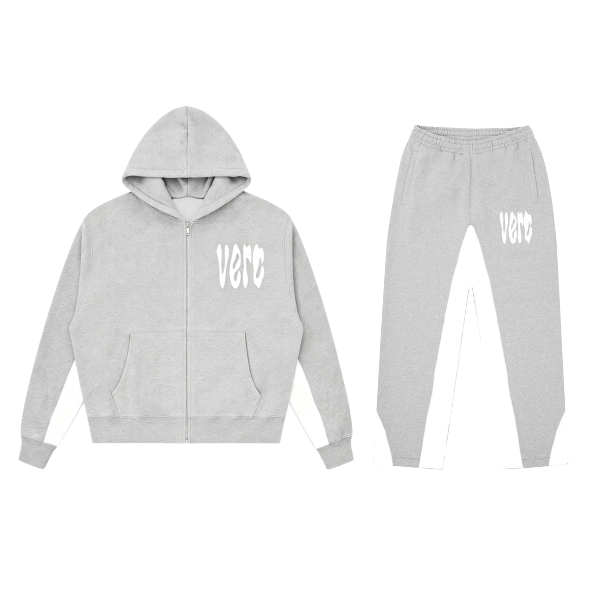 VERC SPLOSH PUFF SIGNATURE ZIP TRACKSUIT GREY/WHITE