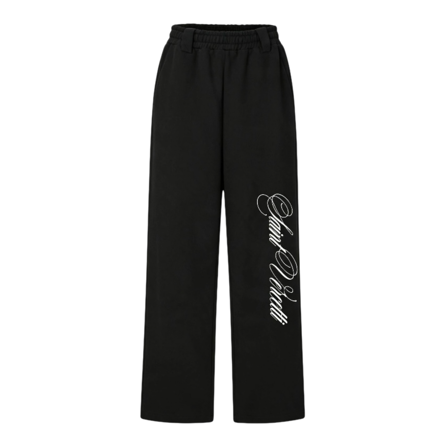 LOS VERC CURSIVE FAUX FUR ZIP TRACKSUIT BLACK