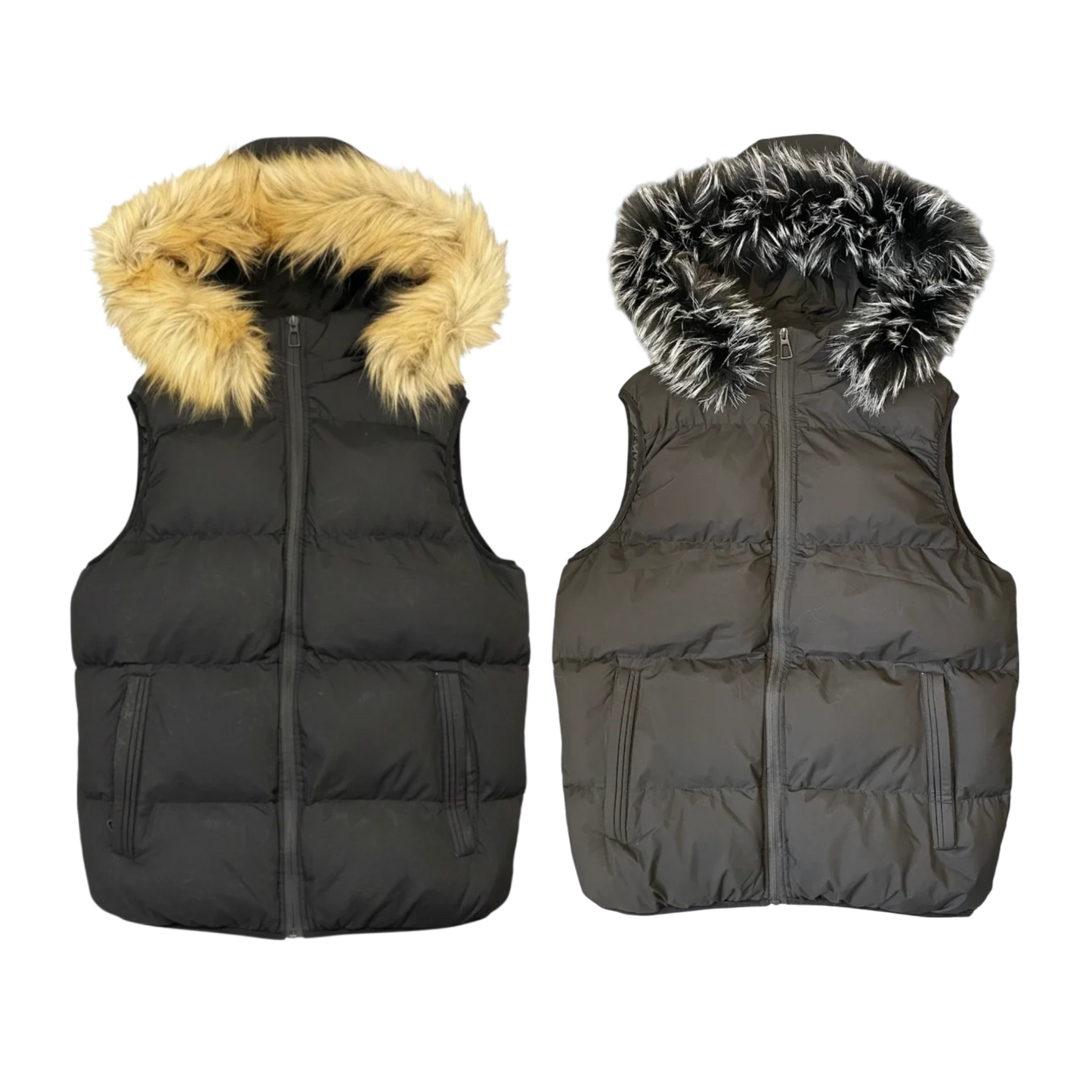 LOS VERC FAUX FUR PUFFER GILET