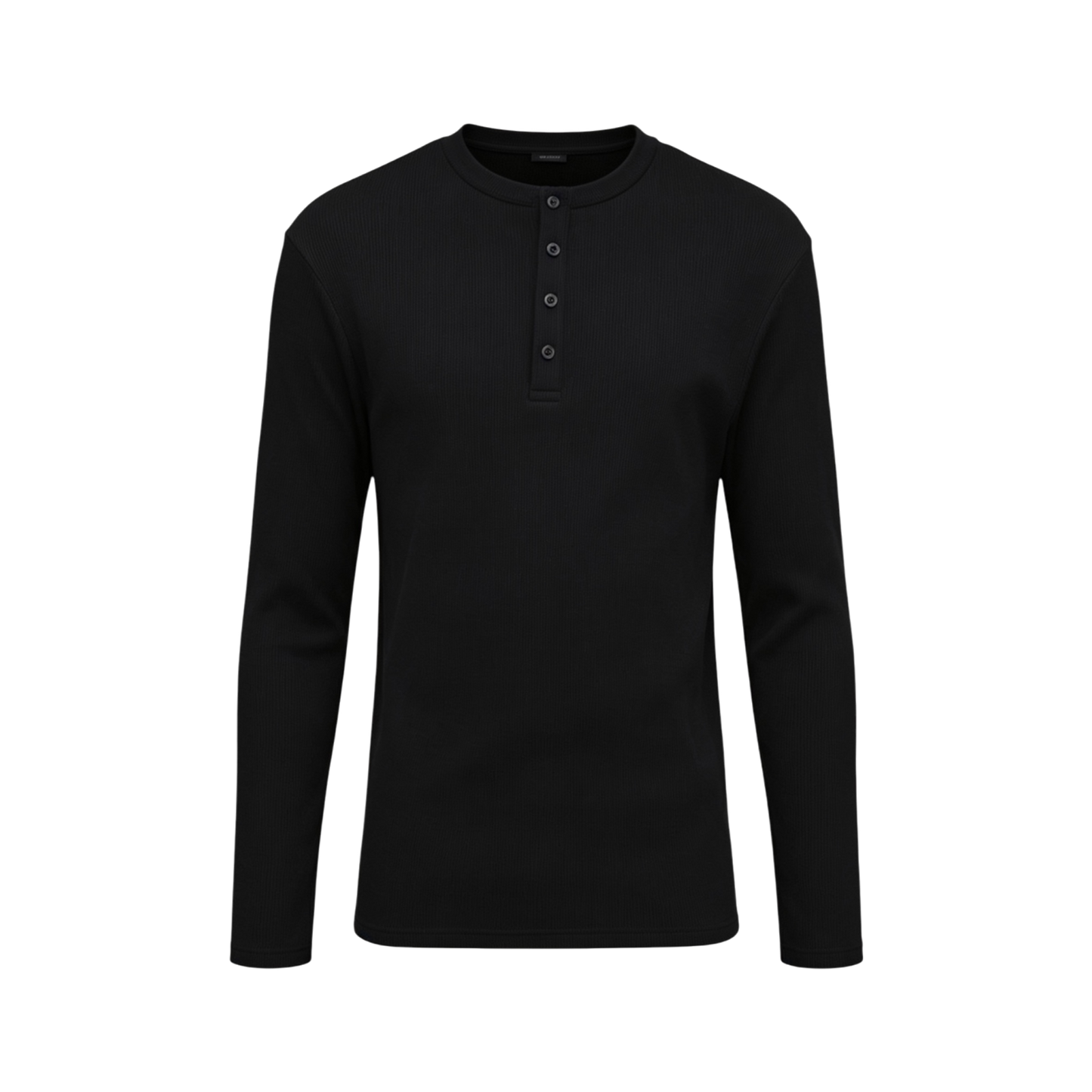 SEIJIN LONG SLEEVE HENLEY T-SHIRT