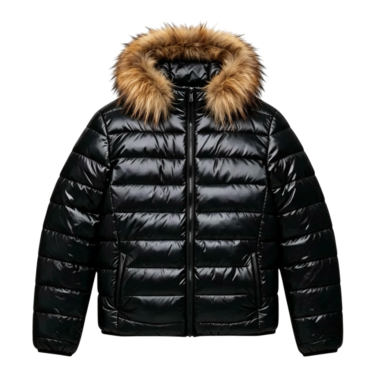 LOS VERC FAUX FUR PUFFER JACKET