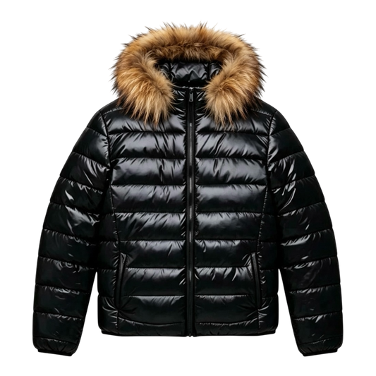 LOS VERC FAUX FUR PUFFER JACKET