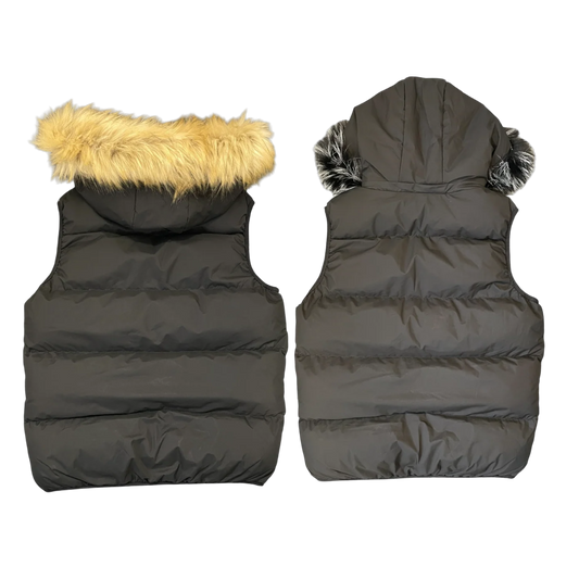 LOS VERC FAUX FUR PUFFER GILET