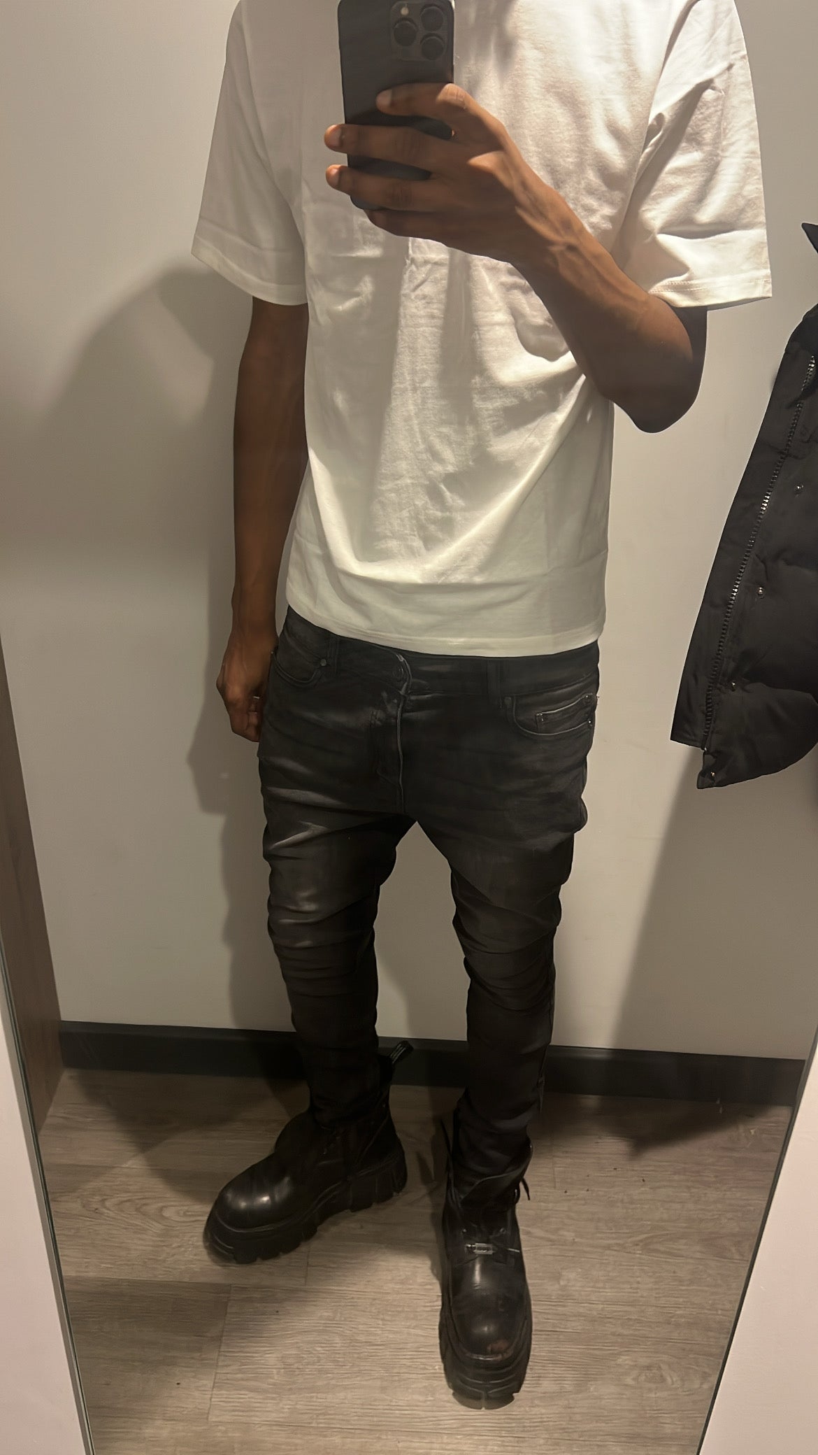 NAMEOFVERCETTI SKINNY DENIM ASHEN