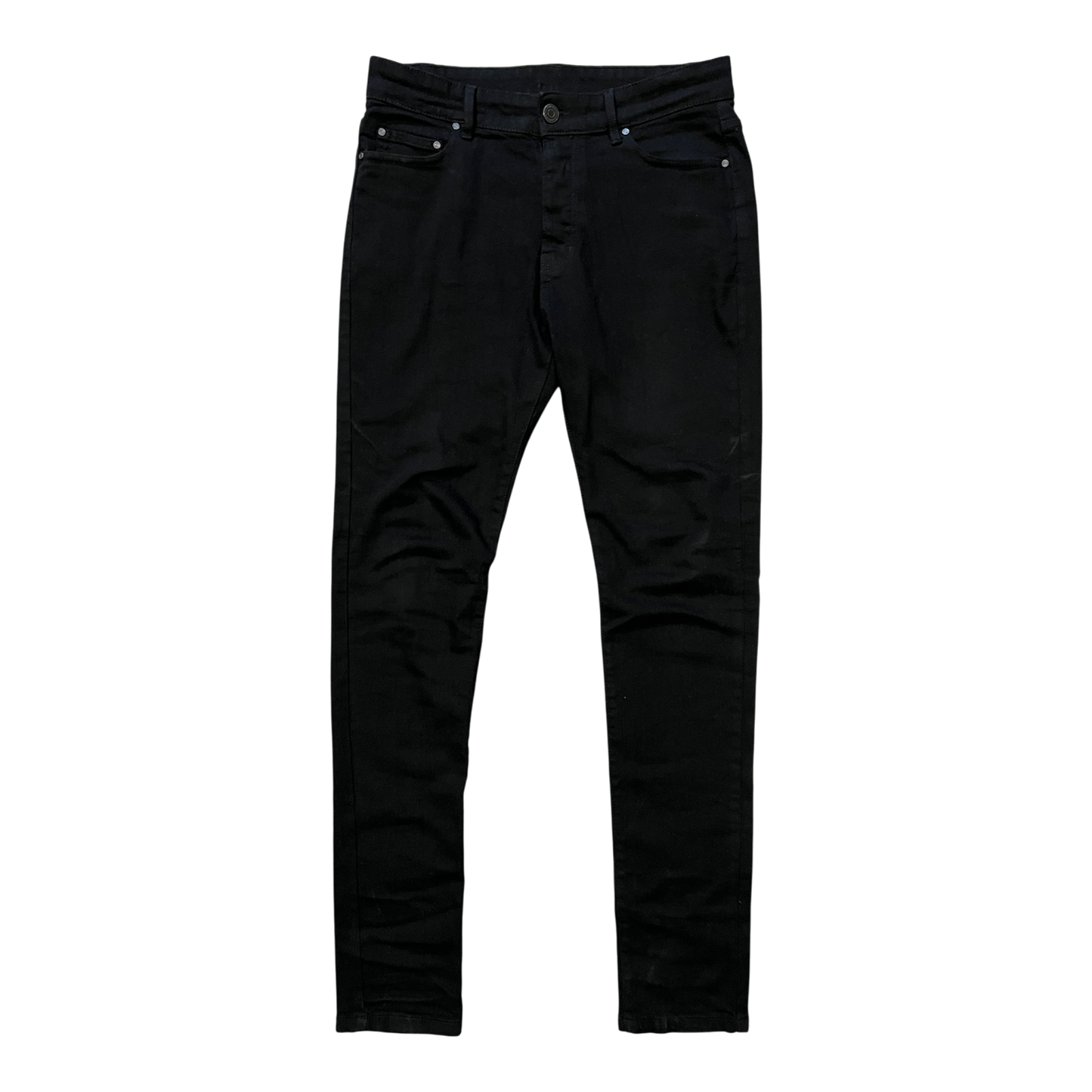 SEIJIN WAXED SKINNY JEANS BLACK