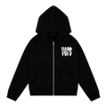 VERC SPLOSH PUFF SIGNATURE ZIP HOODIE BLACK
