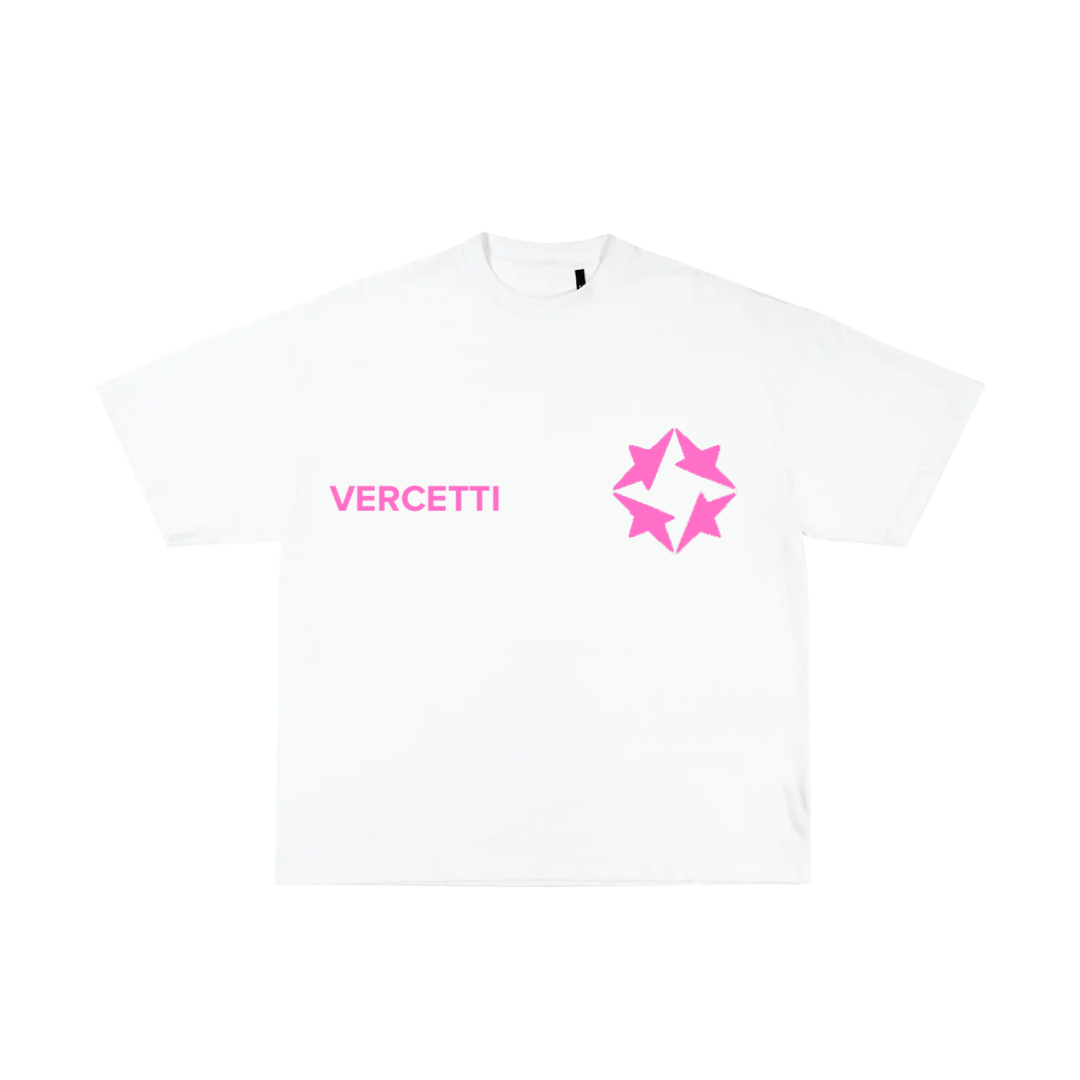 QUADSTAR PRINT T-SHIRT PINK