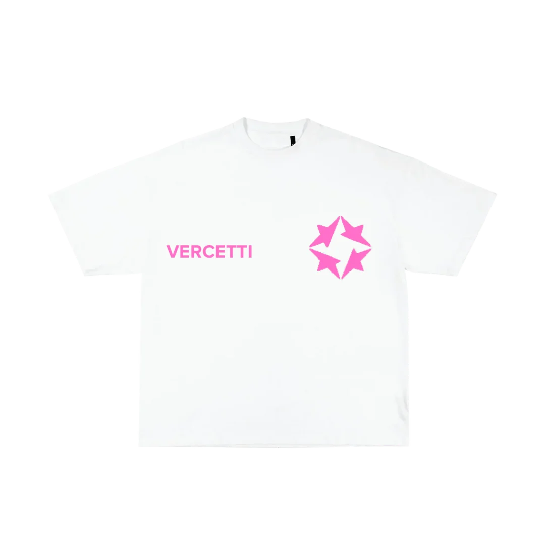 QUADSTAR PRINT T-SHIRT PINK