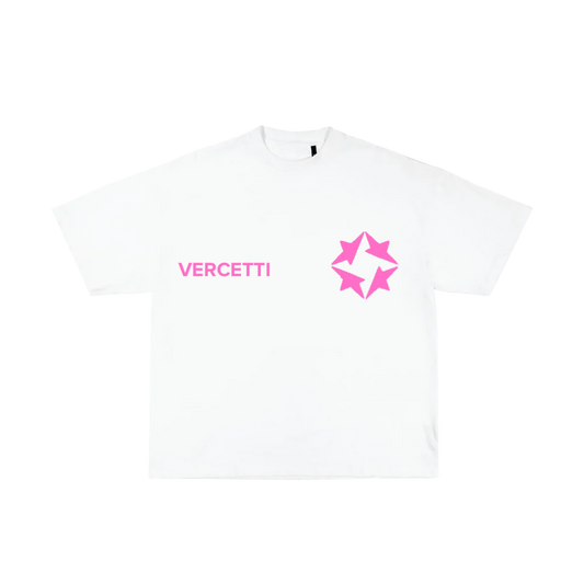 QUADSTAR PRINT T-SHIRT PINK