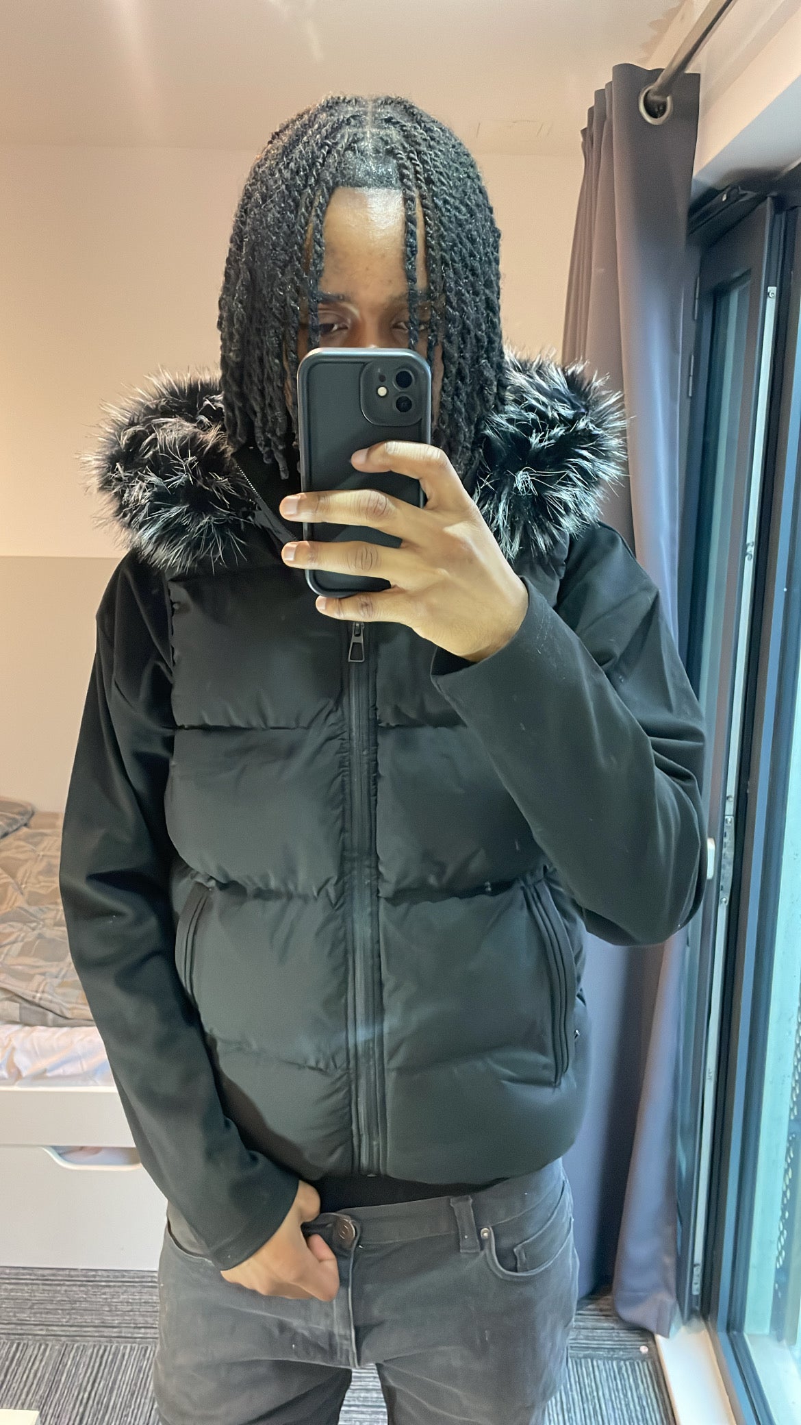 LOS VERC FAUX FUR PUFFER GILET