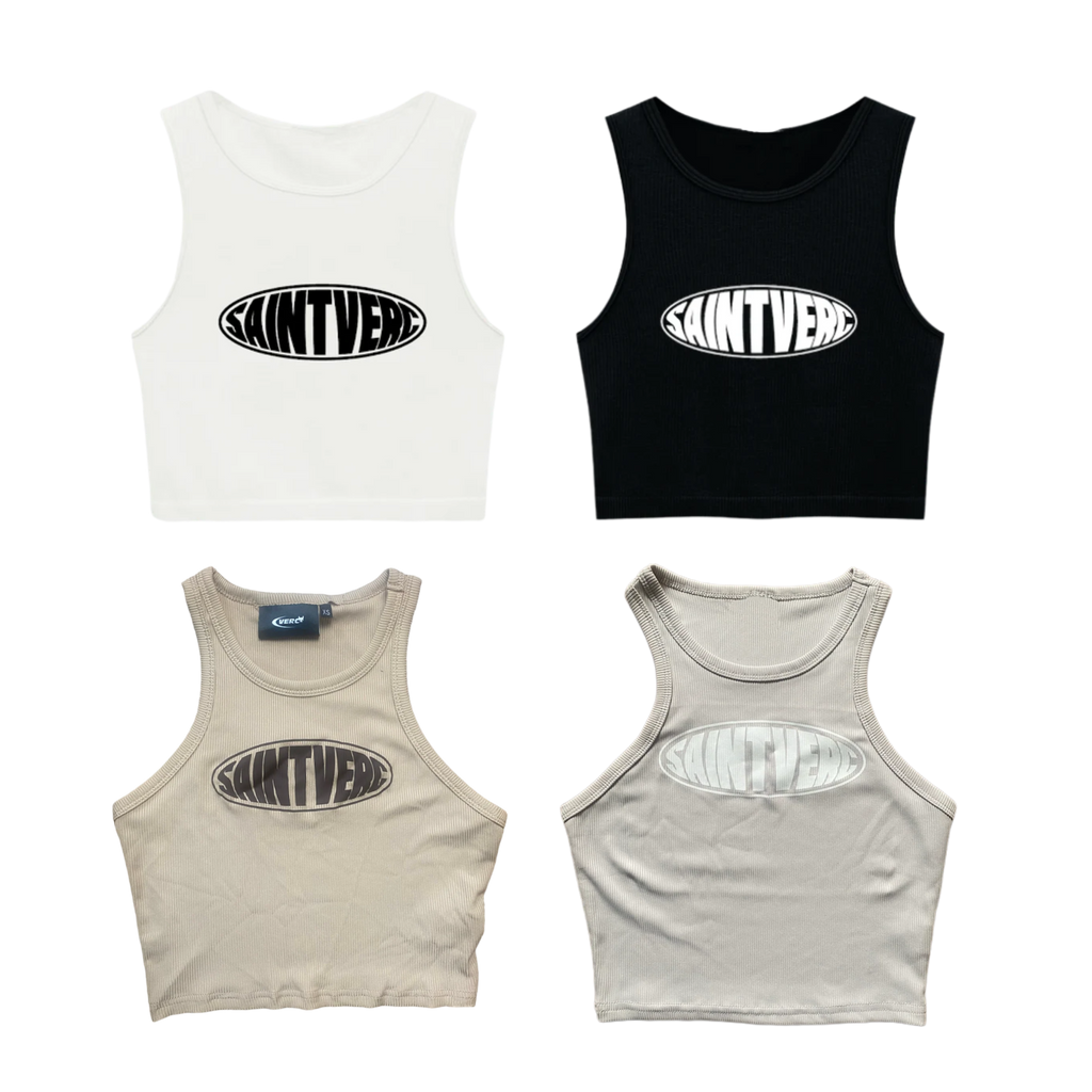 DISTORT CROPPED TANK TOP