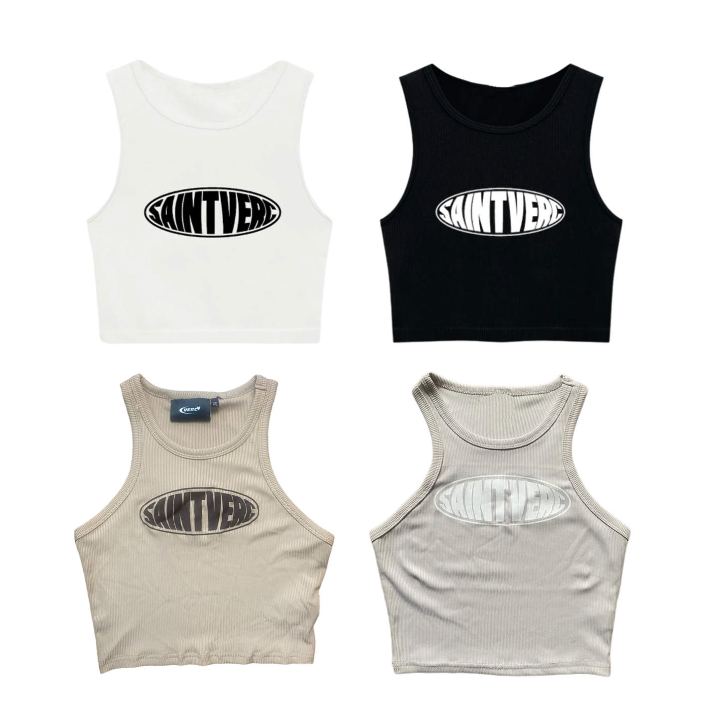 DISTORT CROPPED TANK TOP