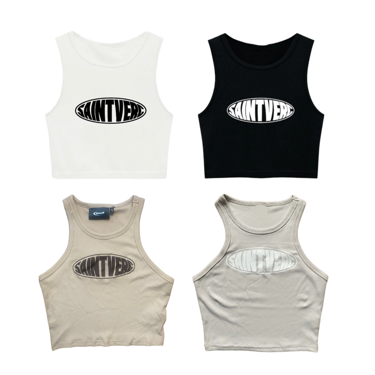DISTORT CROPPED TANK TOP