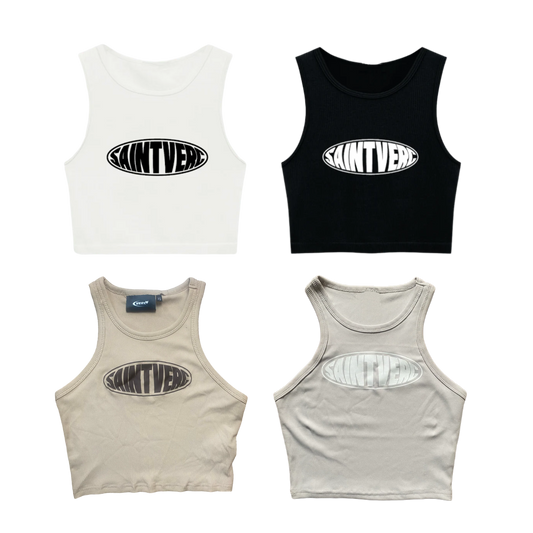 DISTORT CROPPED TANK TOP