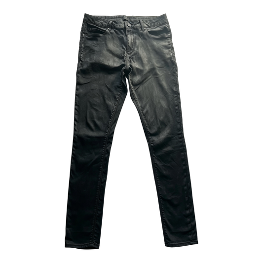 SEIJIN WAXED SKINNY JEANS BLACK