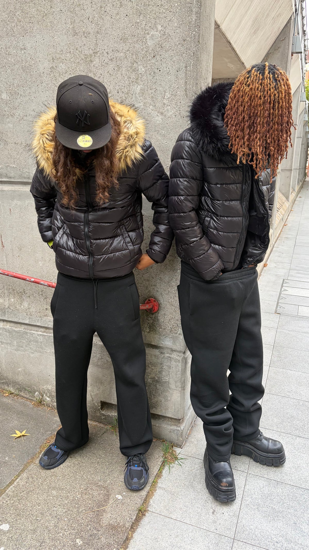 LOS VERC FAUX FUR PUFFER JACKET