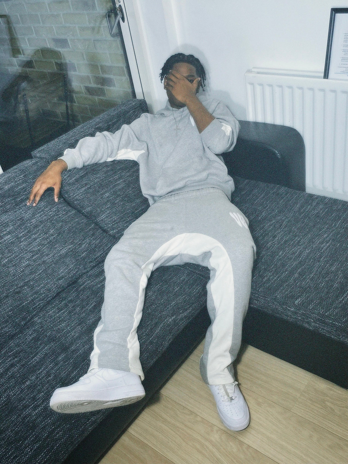 VERC SPLOSH PUFF TRACKSUIT GREY/WHITE