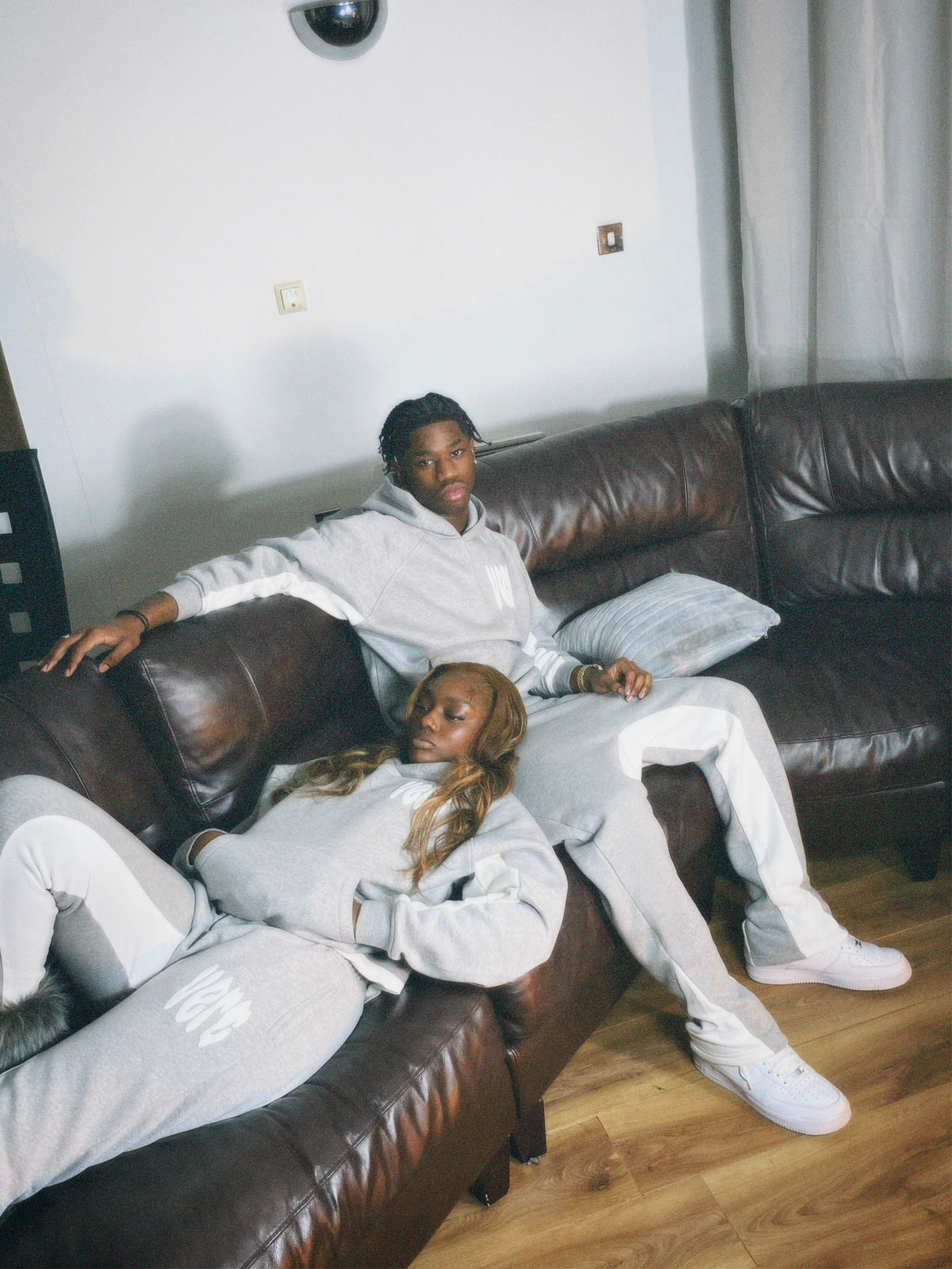 VERC SPLOSH PUFF TRACKSUIT GREY/WHITE