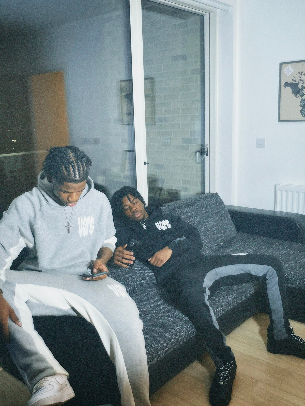 VERC SPLOSH PUFF TRACKSUIT BLACK/GREY