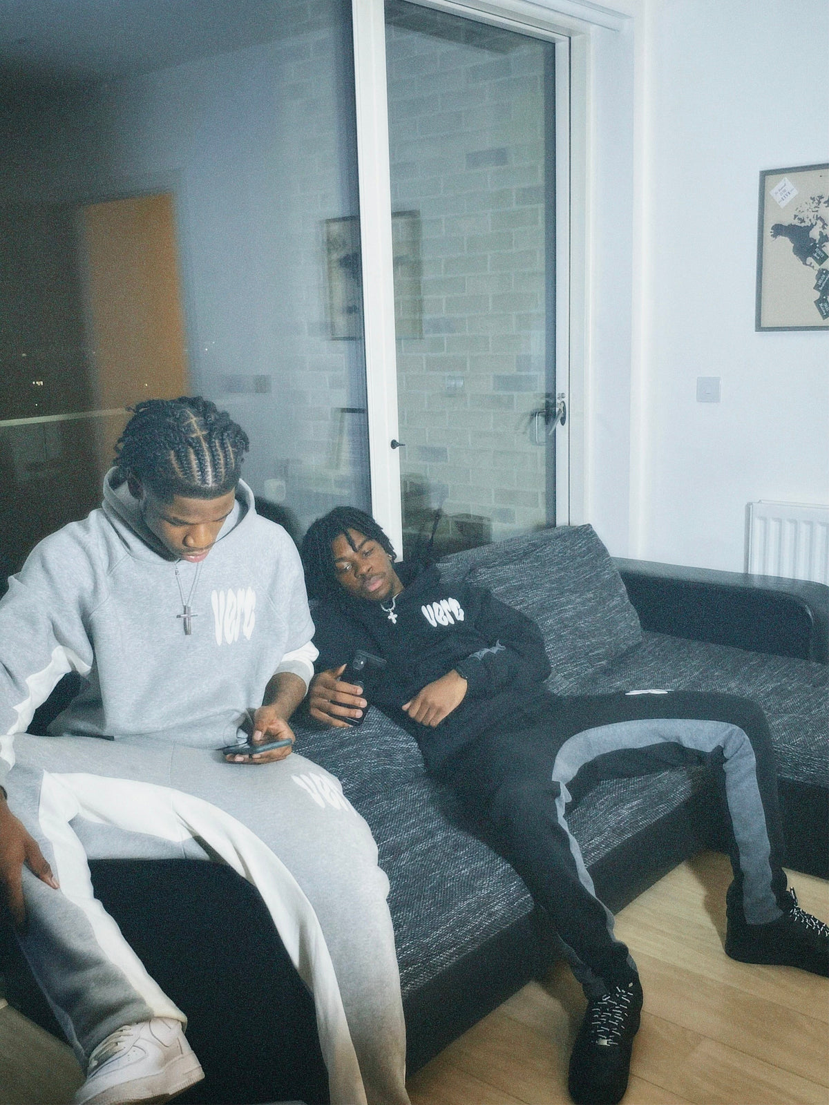 VERC SPLOSH PUFF TRACKSUIT BLACK/GREY
