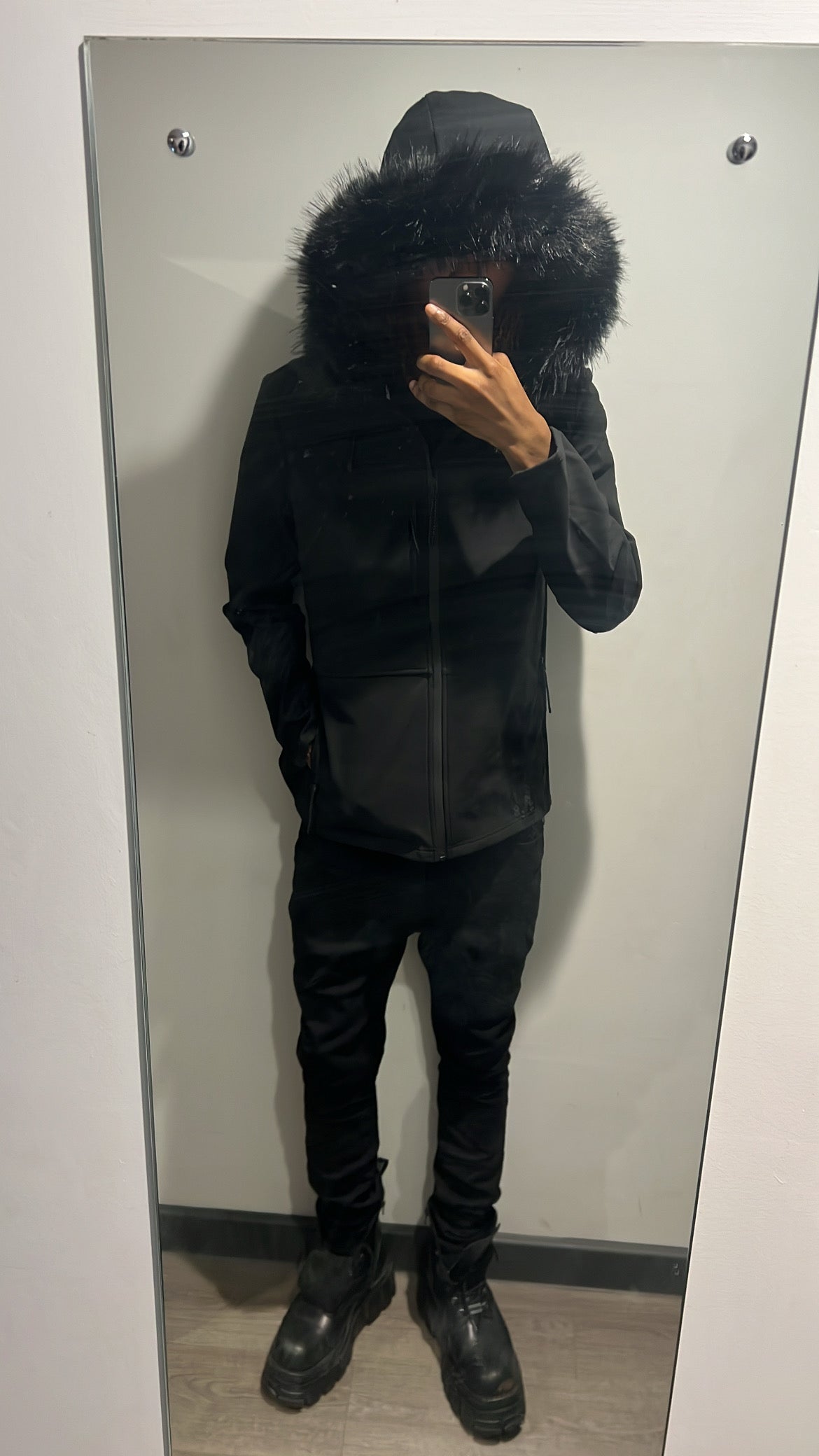 LOS VERC FAUX FUR SOFTSHELL JACKET