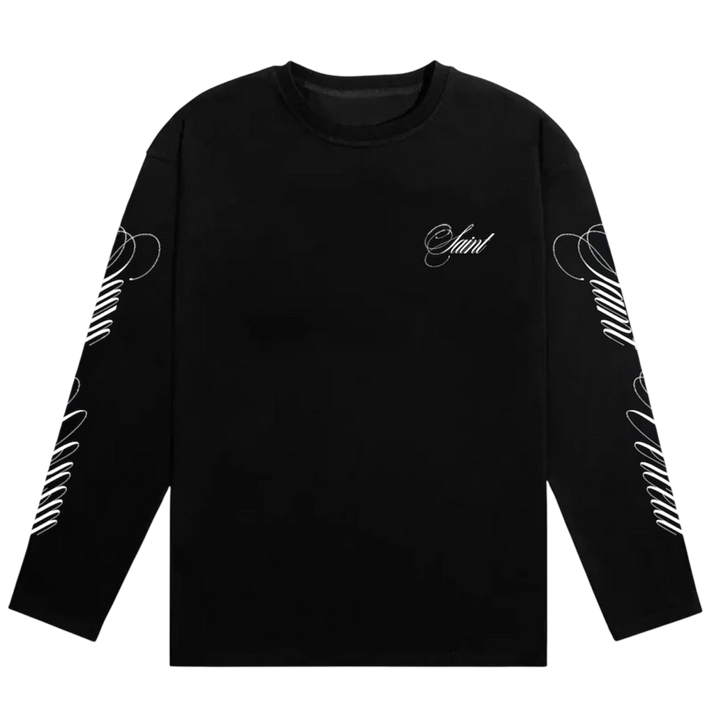 LOS VERC CURSIVE LONG SLEEVE BLACK