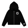 QUADSTAR SIGNATURE ZIP HOODIE BLACK