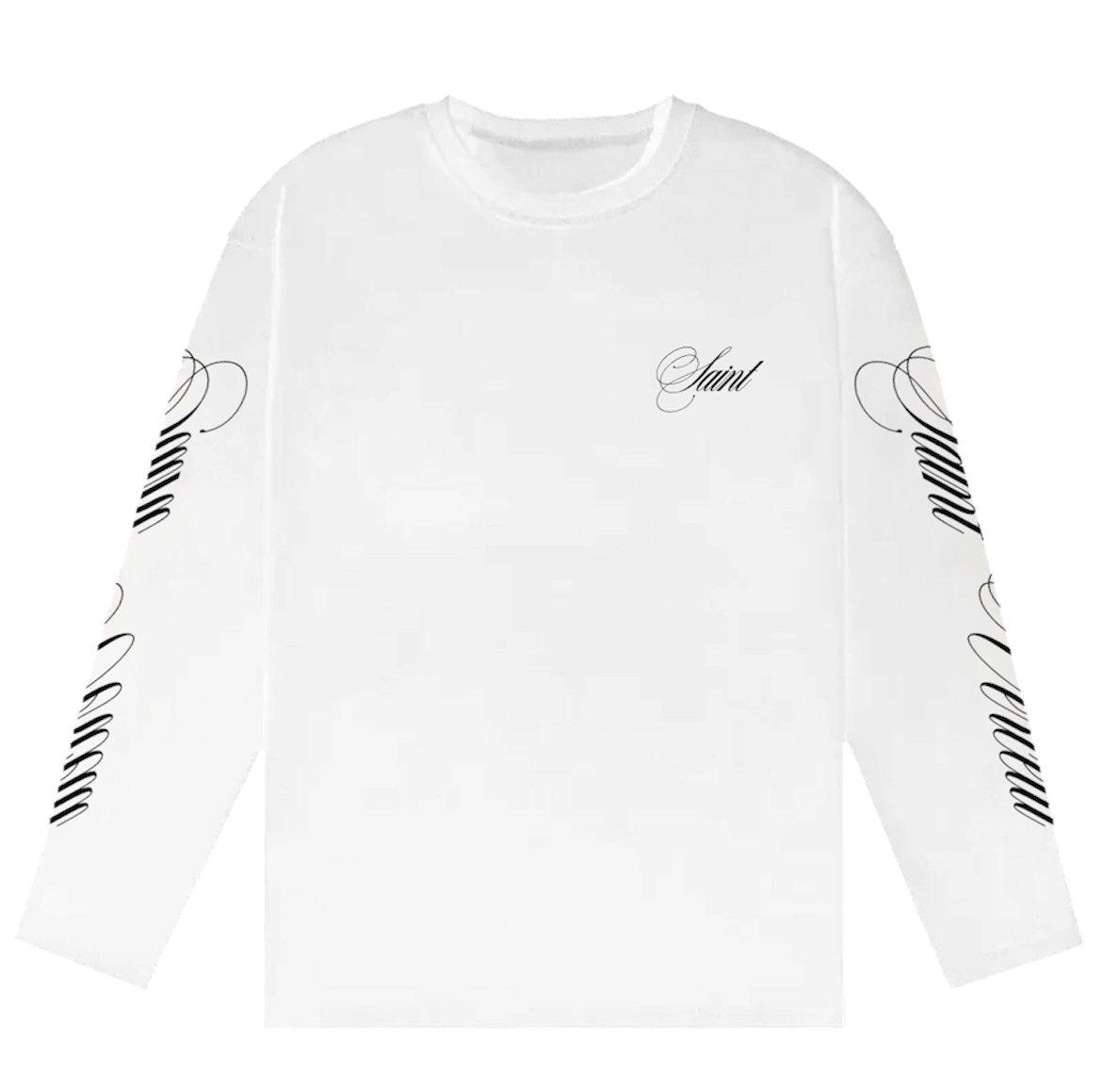 LOS VERC CURSIVE LONG SLEEVE WHITE