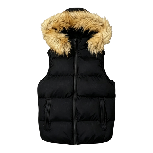 LOS VERC FAUX FUR PUFFER GILET