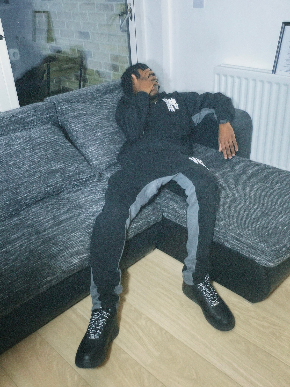 VERC SPLOSH PUFF TRACKSUIT BLACK/GREY