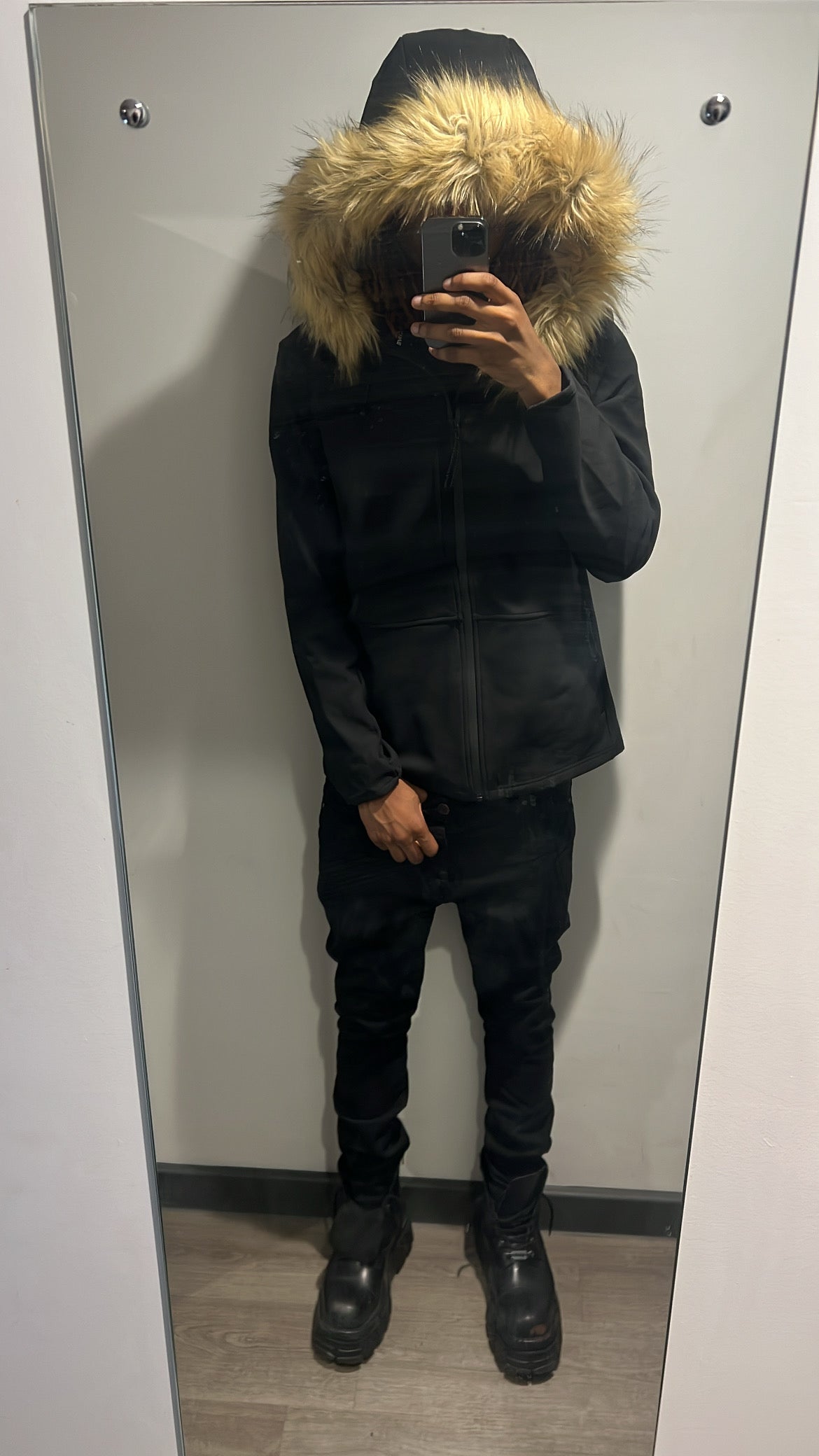 LOS VERC FAUX FUR SOFTSHELL JACKET