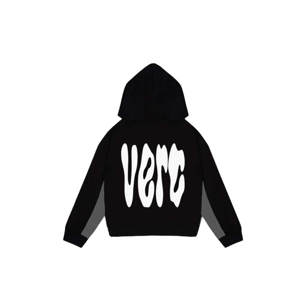 VERC SPLOSH PUFF HOODIE BLACK/GREY