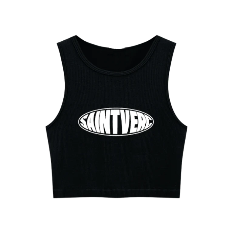 DISTORT CROPPED TANK TOP