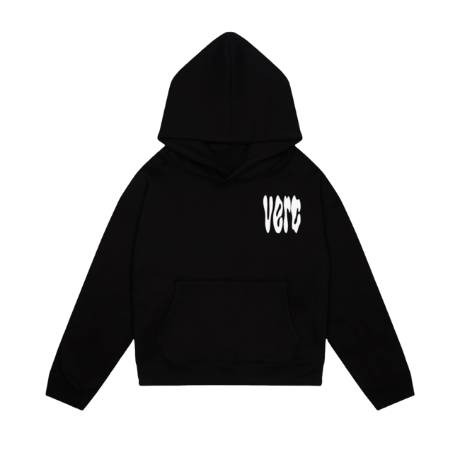 VERC SPLOSH PUFF HOODIE BLACK